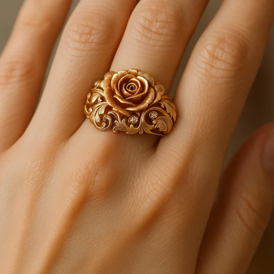 Salomé® | Golden Flower Ring