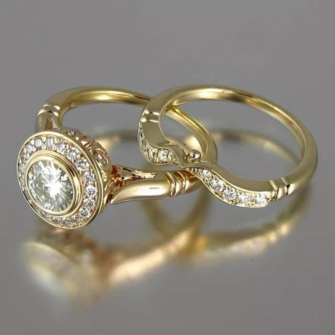 María Elena® | Vintage Gold & Zirconia Ring Pack