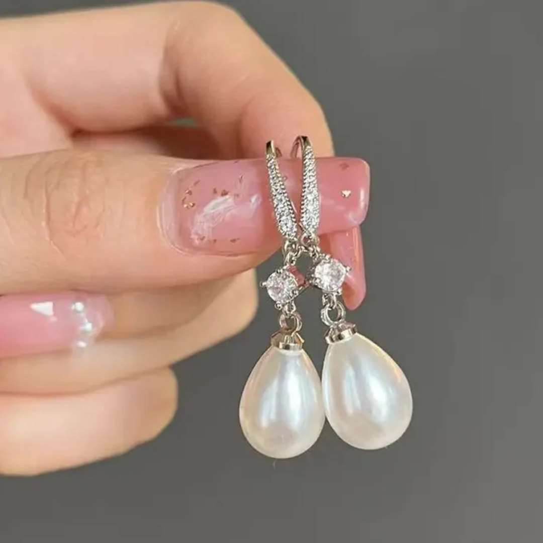 Xenia® | Bright Dangling Pearl Earrings