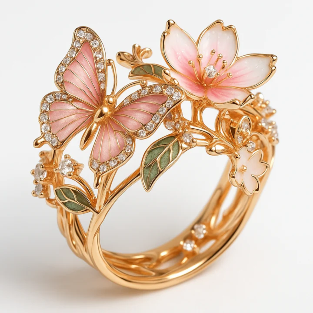 Doris® | Nature Bright Butterfly Zirconia Ring