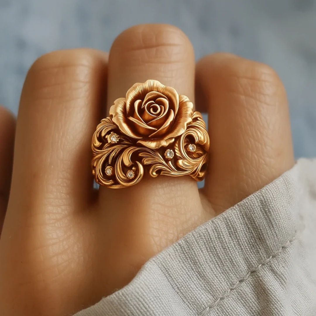 Salomé® | Golden Flower Ring